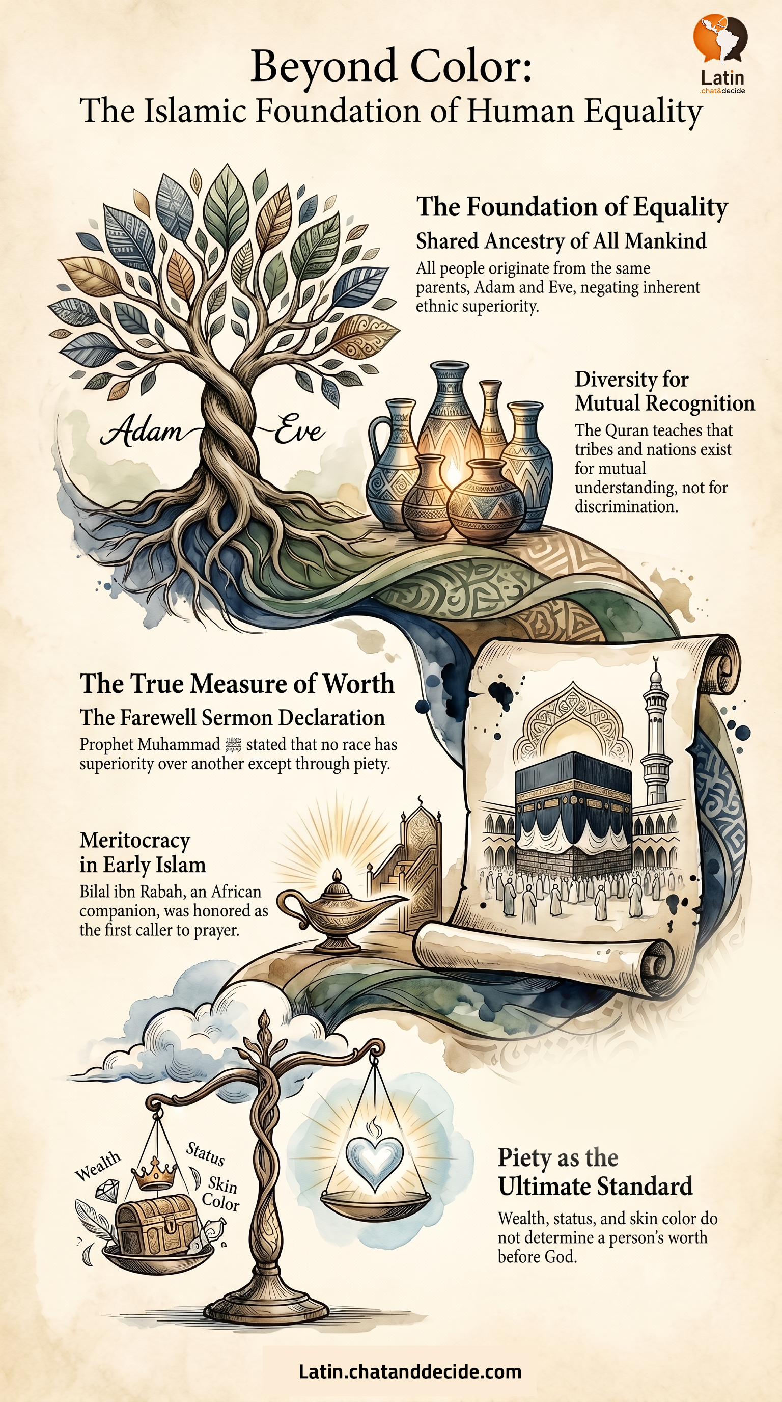 Beyond Color: The Islamic Foundation of Human Equality