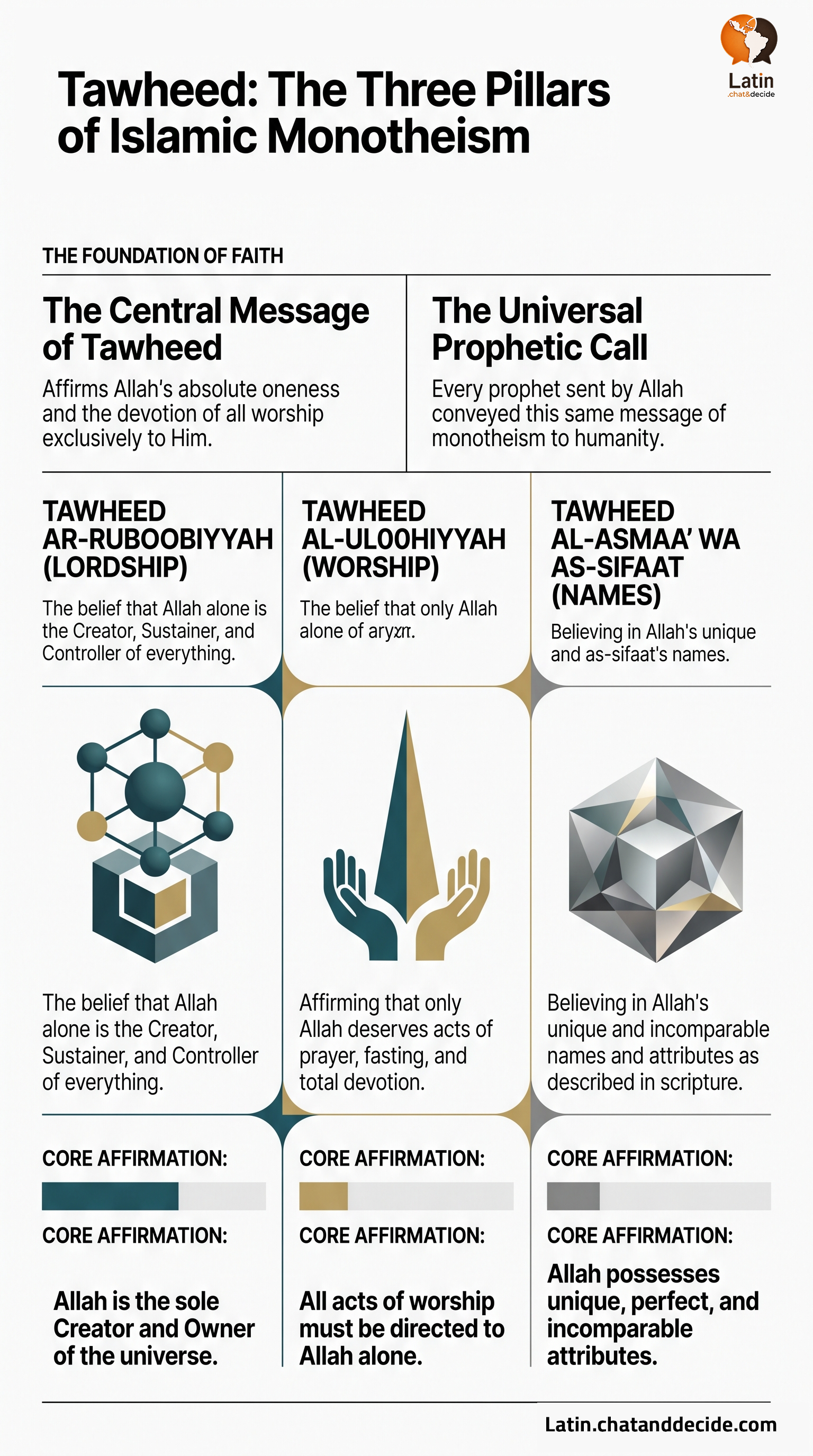 Tawheed: The Three Pillars of Islamic Monotheism