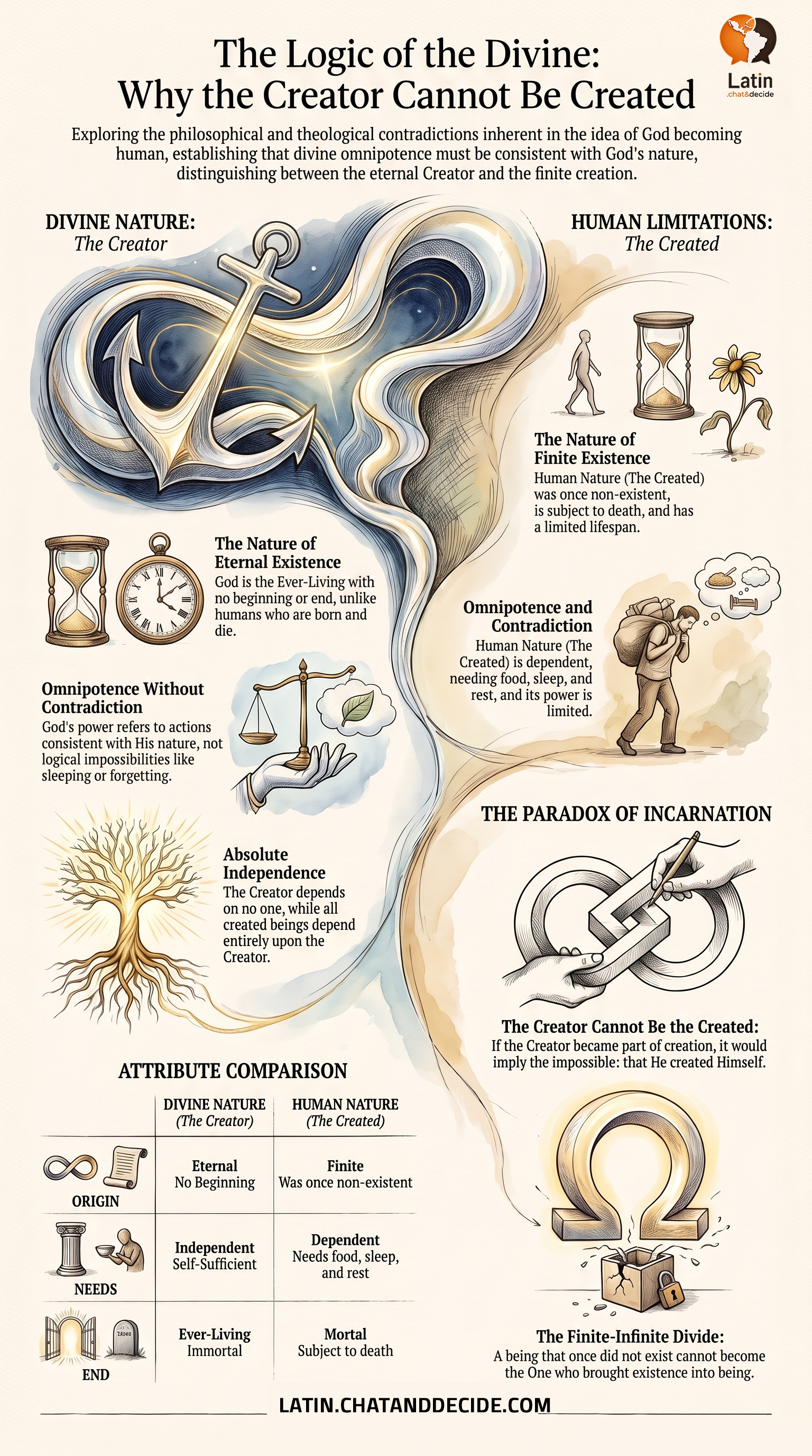 The Logic of the Divine: Why the Creator Cannot Be Created
