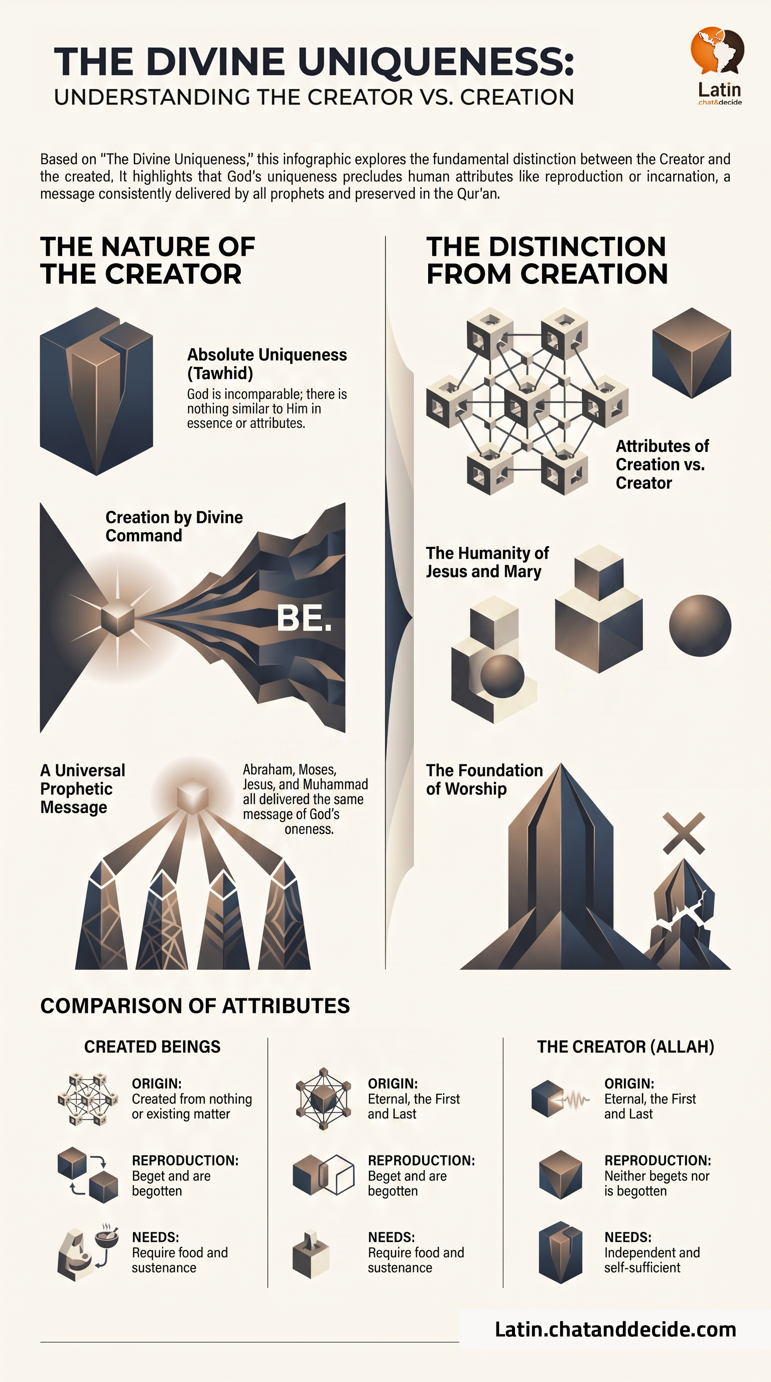 The Divine Uniqueness: Understanding the Creator vs Creation