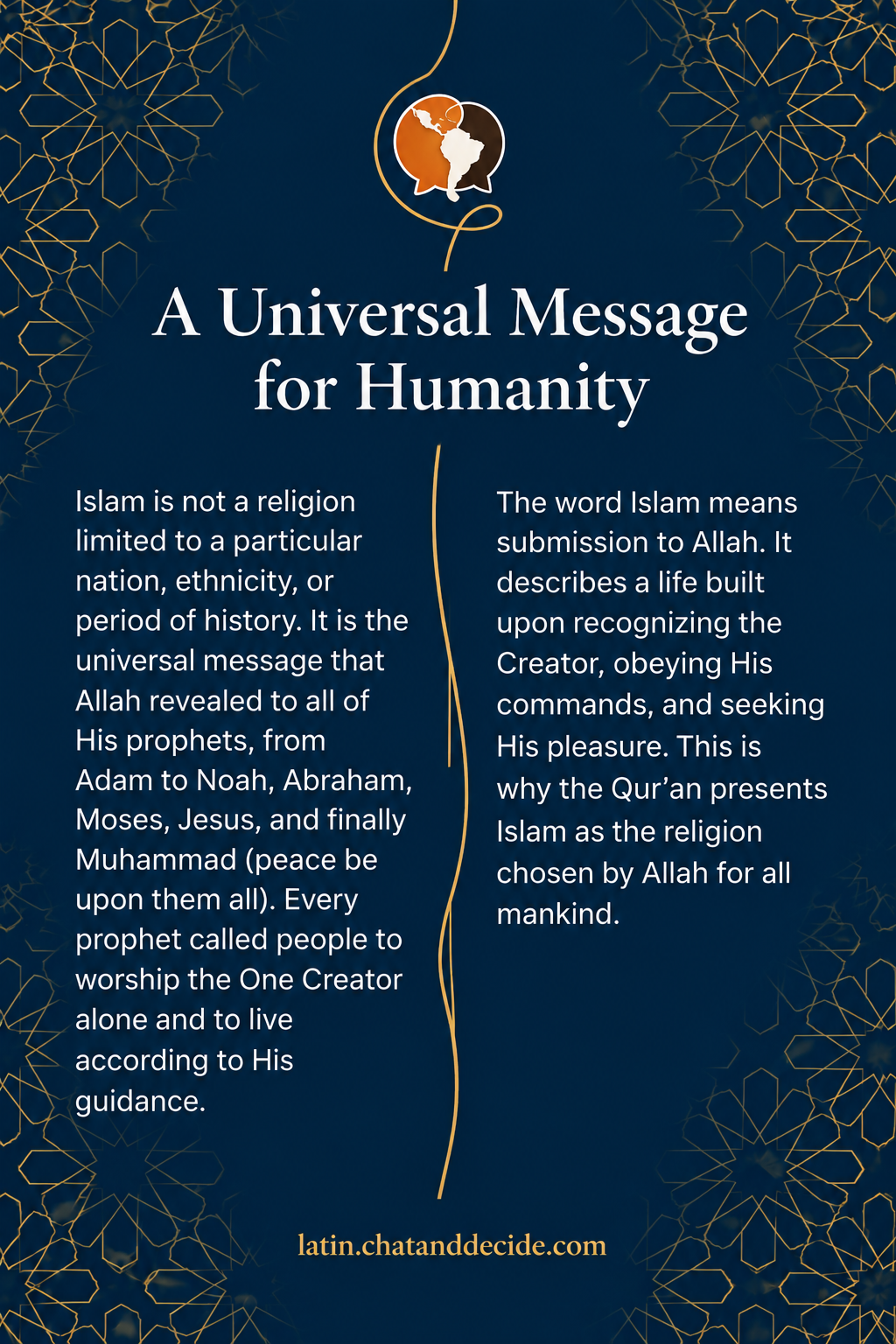 A Universal Message for Humanity
