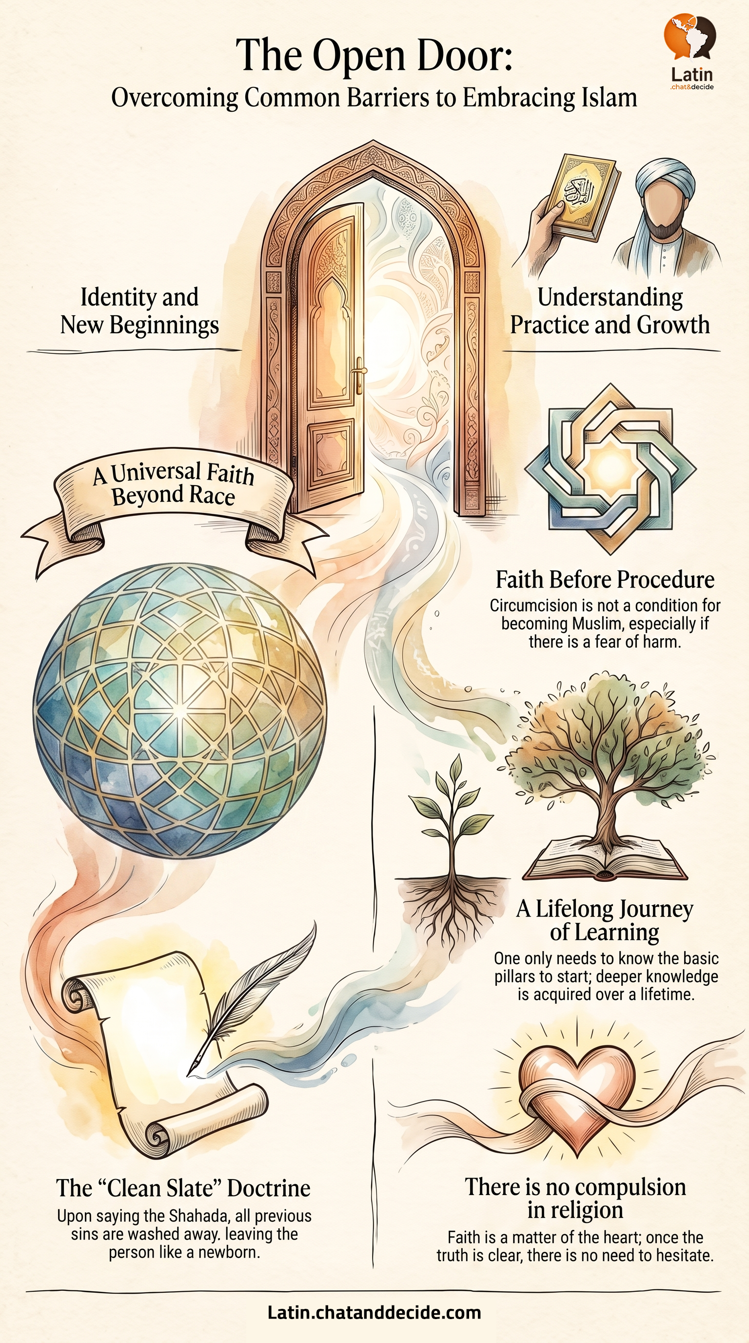 The Open Door: Overcoming Common Barriers to Embracing Islam
