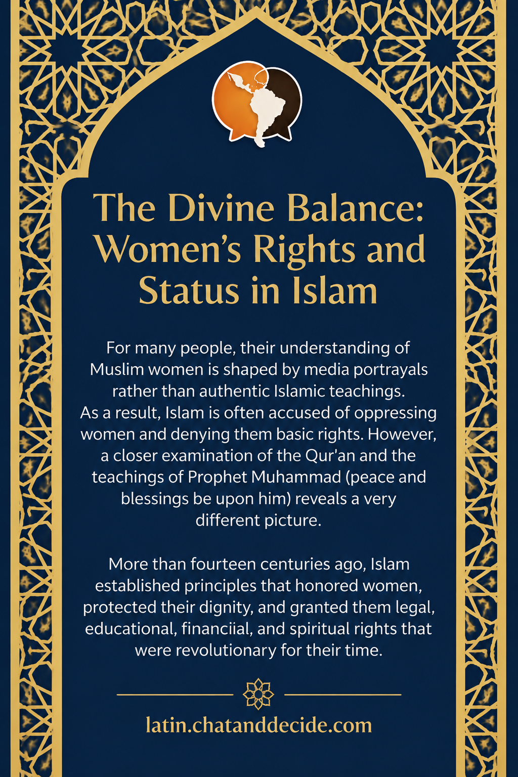 The Divine Balance: Women’s Rights and Status in Islam